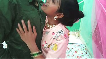 College girl Sudipta called a village boy and fucked him all night in doggy style
